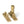 From The Anvil's Satin Brass Mushroom Brighton Fastener