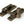 From The Anvil's Burnished Brass Beehive Quadrant Fastener - Narrow
