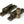 From The Anvil's Burnished Brass Mushroom Quadrant Fastener - Narrow