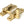 From The Anvil's Satin Brass Mushroom Quadrant Fastener - Narrow