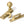 From The Anvil's Satin Brass Prestbury Sash Hook Fastener