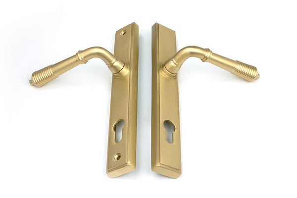 Reeded Slimline Lever Espag. Lock Set by From The Anvil