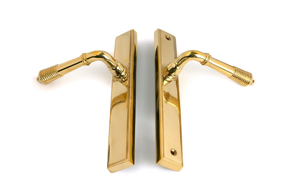 Reeded Slimline Lever Espag. Latch Set by From The Anvil