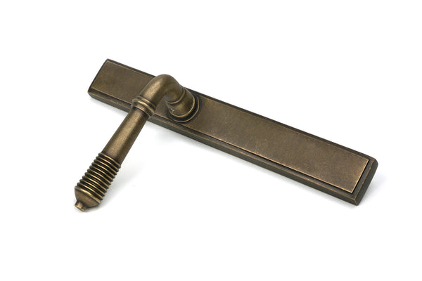 Reeded Slimline Lever Espag. Latch Set by From The Anvil