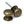 From The Anvil's Burnished Brass Mushroom Mortice/Rim Knob Set