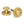 From The Anvil's Satin Brass Round Thumbturn Set