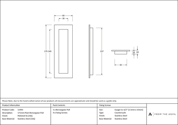 Plain Rectangular Pull by From The Anvil