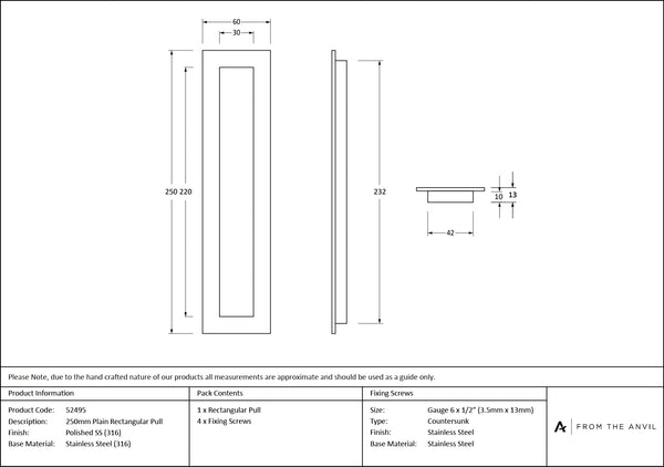 Plain Rectangular Pull by From The Anvil