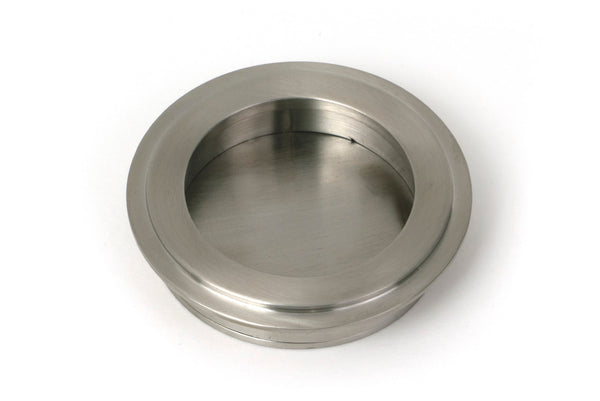 From The Anvil's Satin Marine SS (316) Art Deco Round Pull