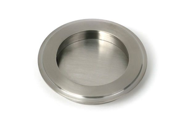 From The Anvil's Satin Marine SS (316) Art Deco Round Pull