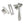 From The Anvil's Polished Marine SS (316) Locking Reeded Fastener