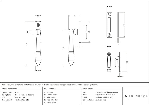 Locking Reeded Fastener by From The Anvil