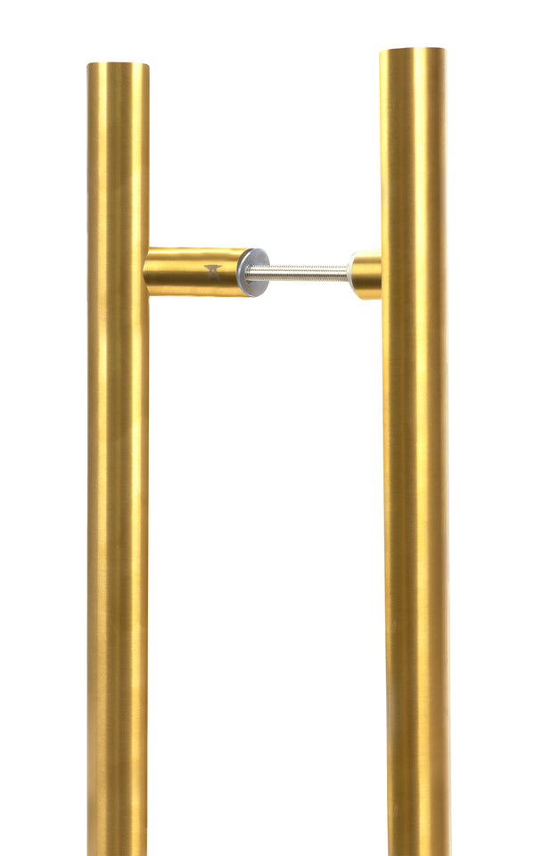 From The Anvil's Aged Brass Offset T Bar Handle B2B 32mm dia
