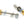 From The Anvil's Aged Brass (304) 100mm Bolt Fixings for T Bar (2) - Offset