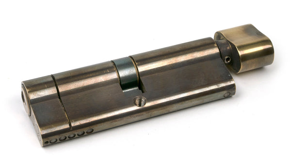 From The Anvil's Aged Brass 5 Pin Euro Cylinder/Thumbturn