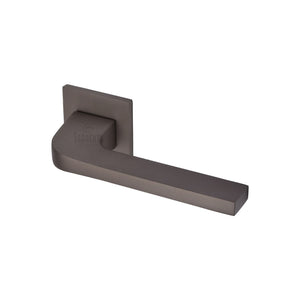 Porto Door Handle on Square Rose by M Marcus - Heritage Brass