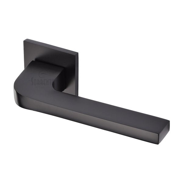 M Marcus - Heritage Brass, Porto Door Handle on Square Rose, Door Handles, Door Handles on Square Rose