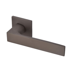 M Marcus - Heritage Brass, Barcelona Door Handle on Square Rose, Door Handles, Door Handles on Square Rose