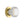 Gold Line Door Knob on Rose by M Marcus - Heritage Brass