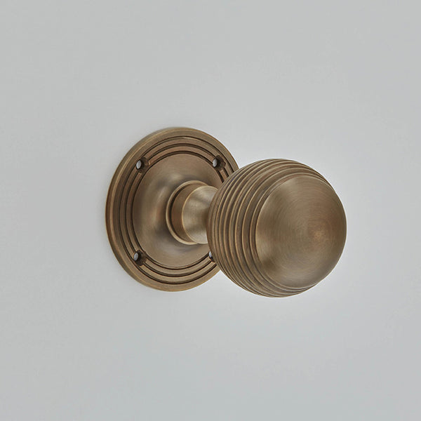 Large Reeded Ball Knob Mortice Furniture-6346L