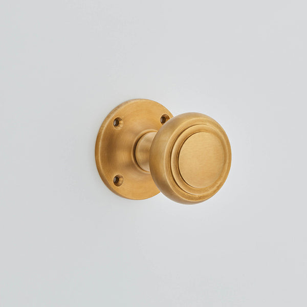 Croft Ironmongery, Stepped Cushion Knob Mortice Furniture-6348, Door Knobs, Mortice Door Knobs