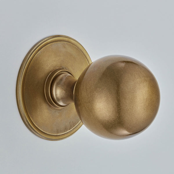 Croft - Ball Centre Door Knob with Round Rose 6405 by Croft Ironmongery