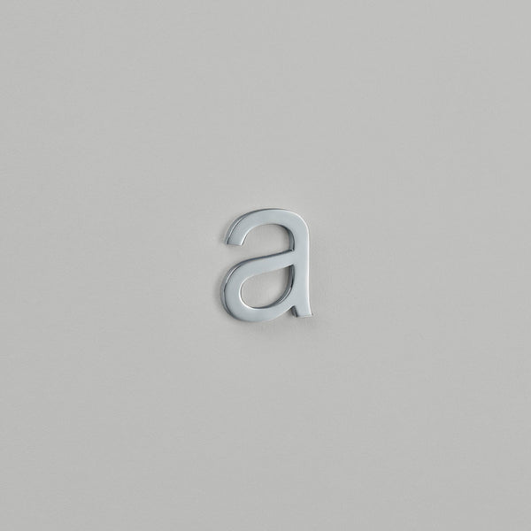 Croft - Arial Font Letters (Pin Fix) Lowercase - a.b.c.d only 6421PF by Croft Ironmongery