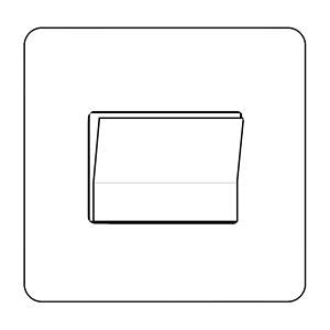 Elite Stepped Plate Range - Satin Nickel - 6 Amp Triple Pole Fan Isolating Switch