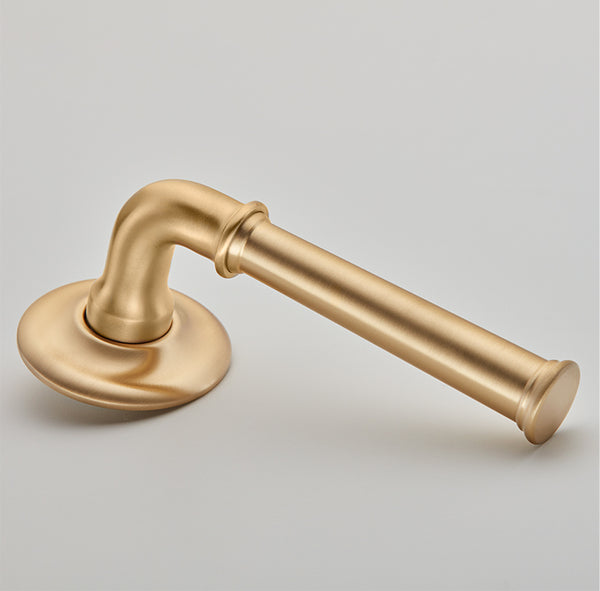 Croft - Grace Door Handle on Arc Covered Rose 7020COV57D by Croft Ironmongery