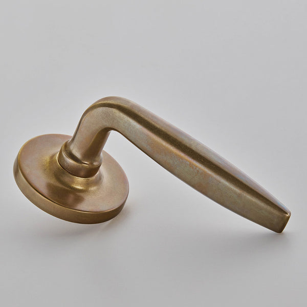 Croft - Maine Lever on Plain Covered Rose. Unsprung 7230COV65A by Croft Ironmongery