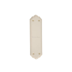 Shaped Fingerplate Cream Crackle - Porcelain