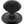 From The Anvil's Black Round Centre Door Knob
