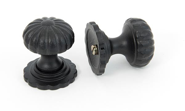 Black Flower Cabinet Knob - Small