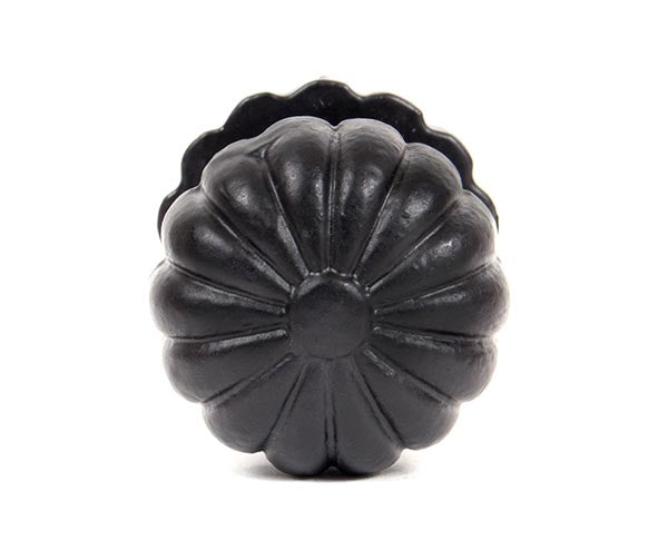 Black Flower Cabinet Knob - Large