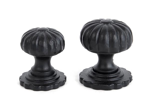 Black Flower Cabinet Knob - Large