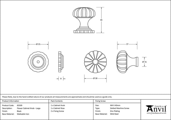 Flower Cabinet Knob by From The Anvil