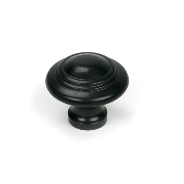 From The Anvil's Black Ringed Cabinet Knob