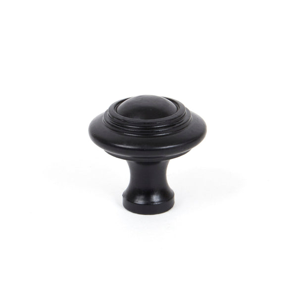 Black Ringed Cabinet Knob - Large
