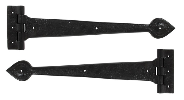 Black Cast T Hinge (pair)