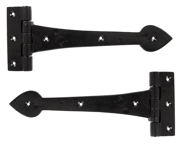 Black Cast T Hinge (pair)