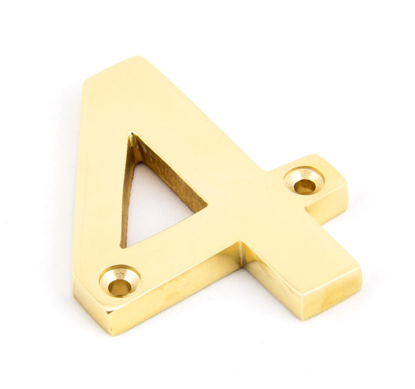 From The Anvil's Polished Brass Polished Brass Numeral