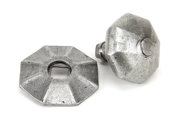 Octagonal Centre Door Knob by From The Anvil