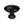 From The Anvil's Black Oval Cabinet Knob (Blacksmith)