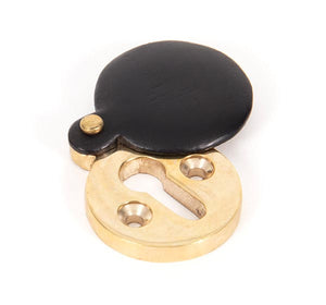 From The Anvil, Ebony 30mm Round Escutcheon, Escutcheons & Privacy Thumbturns, Escutcheons