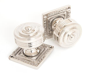 From The Anvil, Tewkesbury Square Mortice Knob Set, Door Knobs, Mortice Door Knobs, Mortice Knobs