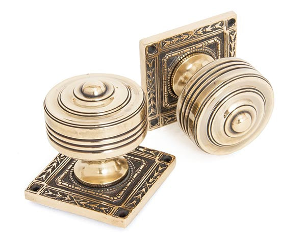 From The Anvil, Tewkesbury Square Mortice Knob Set, Door Knobs, Mortice Door Knobs, Mortice Knobs