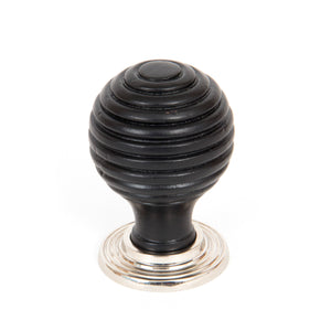 From The Anvil's Ebony Wooden Beehive Cabinet Knob