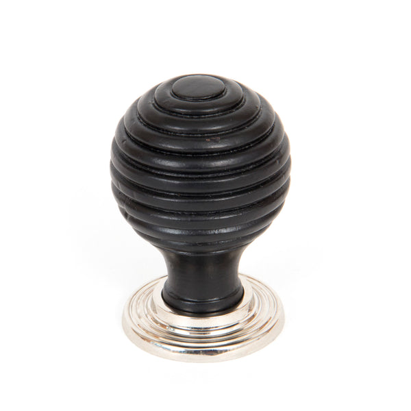From The Anvil's Ebony Wooden Beehive Cabinet Knob