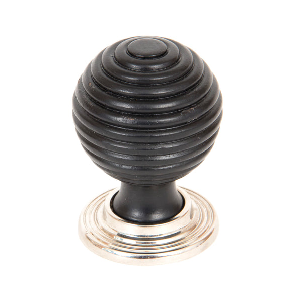 From The Anvil's Ebony Wooden Beehive Cabinet Knob