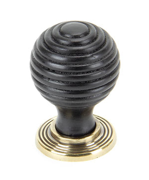 From The Anvil, Ebony and AB Beehive Cabinet Knob 35mm, Cabinet Hardware, Cabinet Knobs